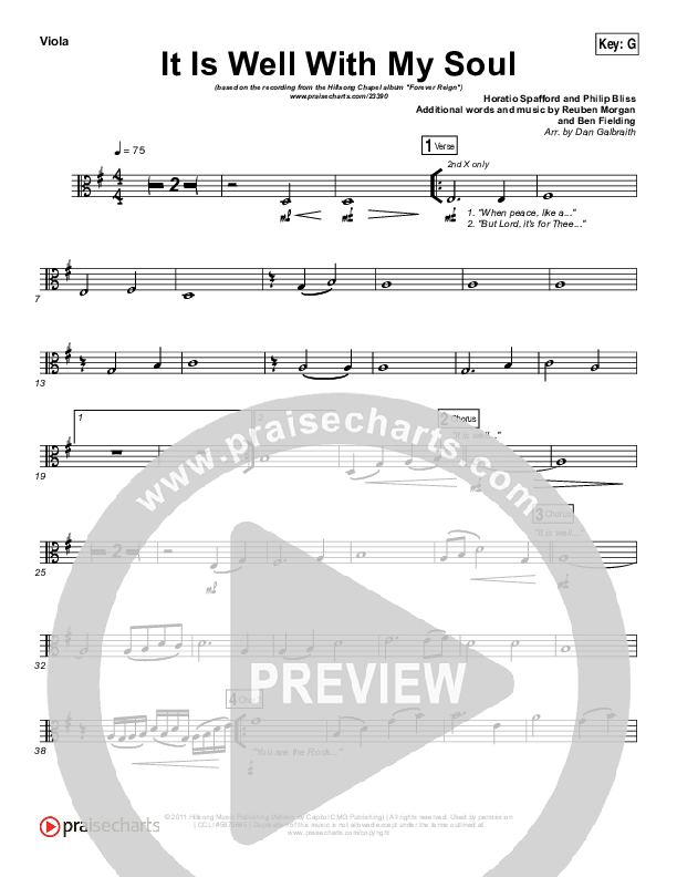 It Is Well With My Soul Viola (Hillsong Worship / Hannah Hobbs)