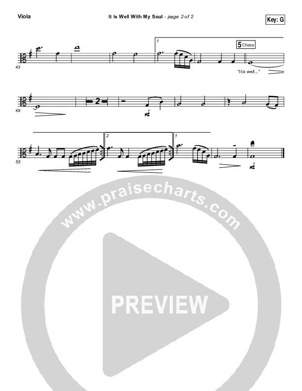 It Is Well With My Soul Viola (Hillsong Worship / Hannah Hobbs)