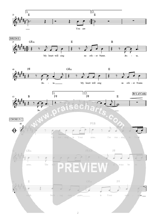 Forever Reign Lead Sheet (Hillsong Worship)