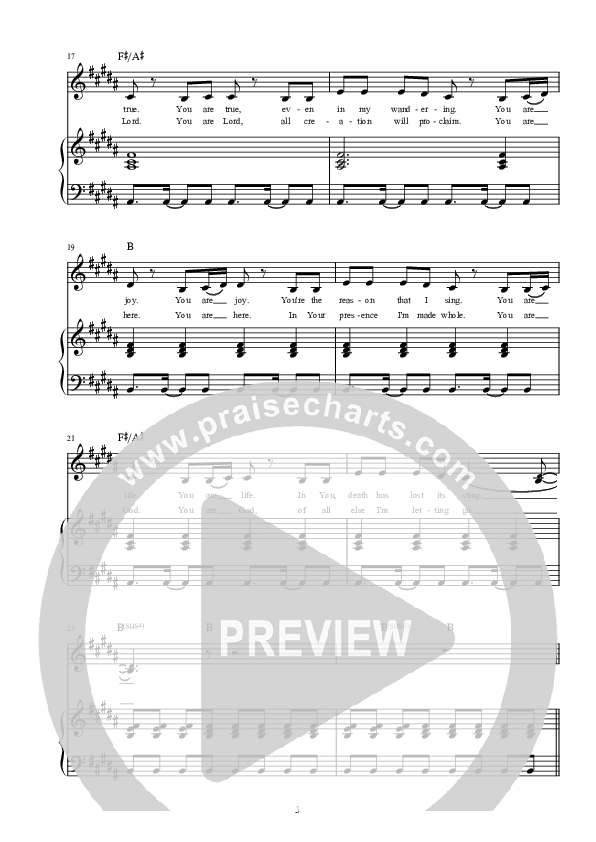 Forever Reign Lead & Piano (Hillsong Worship)