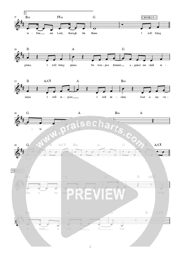 Desert Song Lead Sheet (Hillsong Worship)