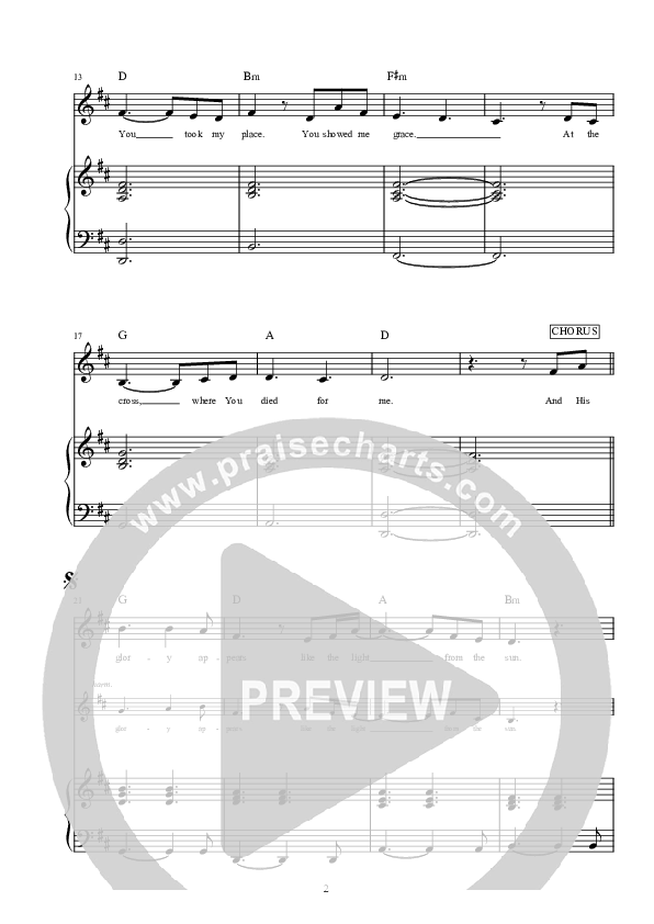 His Glory Appears Piano/Vocal & Lead (Hillsong Worship)