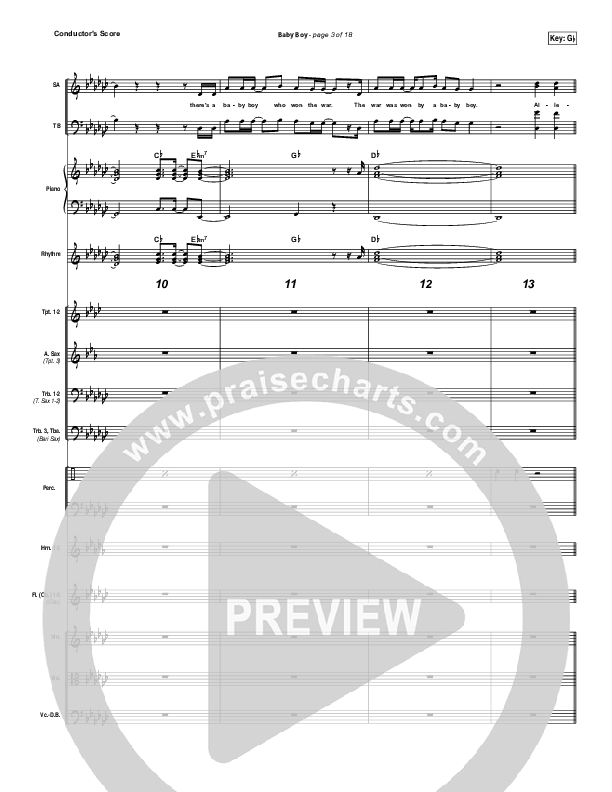 Baby Boy Conductor's Score (for KING & COUNTRY)