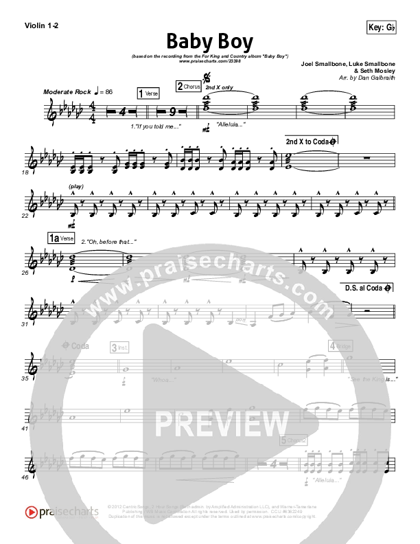 Baby Boy Violin 1/2 (for KING & COUNTRY)