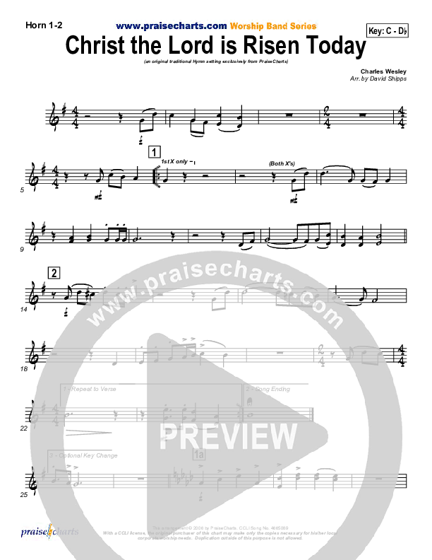 Christ The Lord Is Risen Today Brass Pack (PraiseCharts / Traditional Hymn)