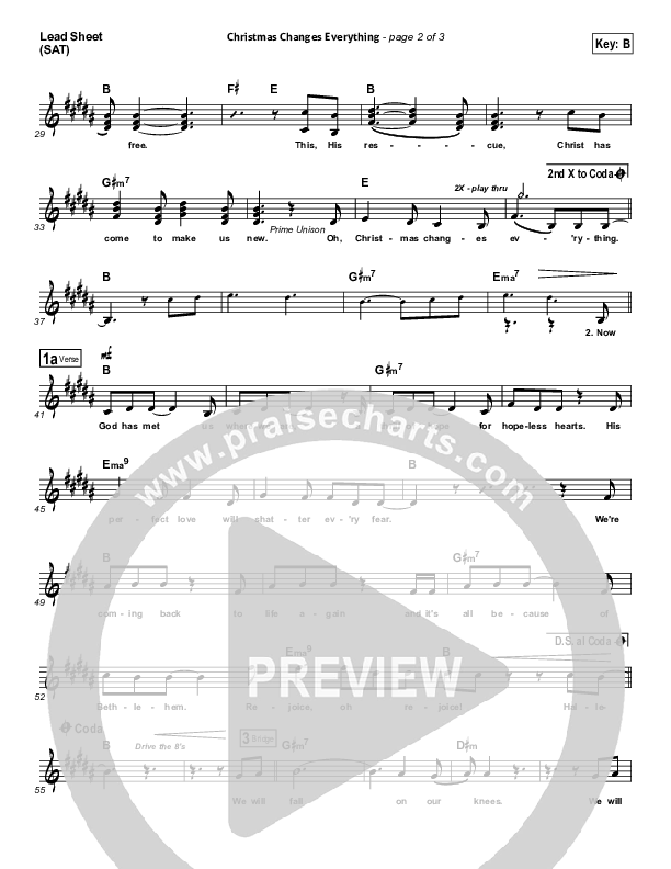 Christmas Changes Everything Lead (SAT) (Josh Wilson)