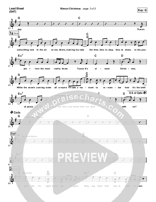 Almost Christmas Lead (SAT) (Josh Wilson)