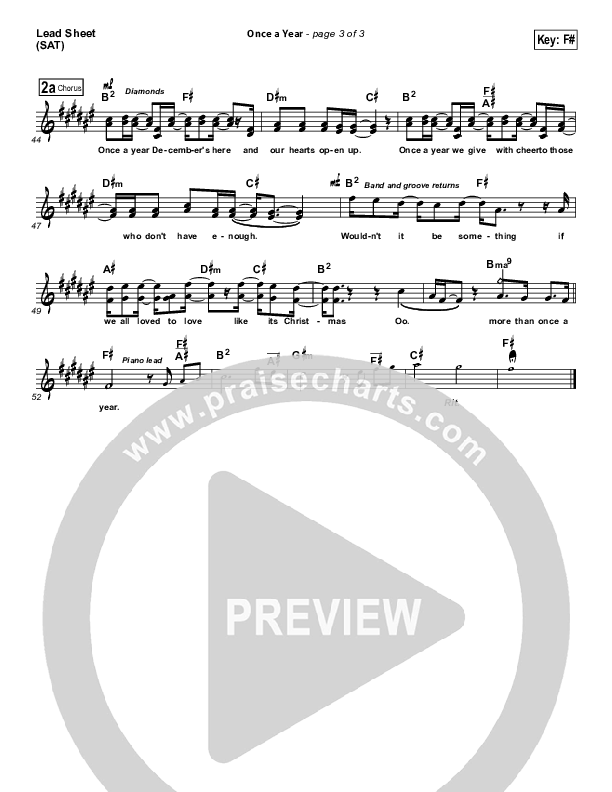 Once A Year Lead (SAT) (Josh Wilson)