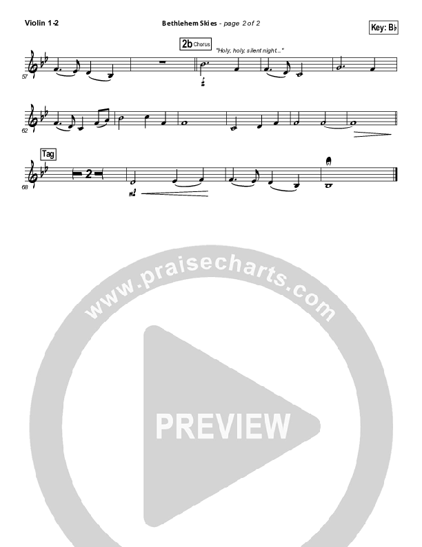 Bethlehem Skies Violin 1/2 (Dara Maclean)