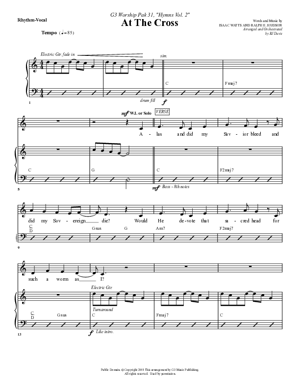 At The Cross Rhythm/Vocal (G3 Worship)