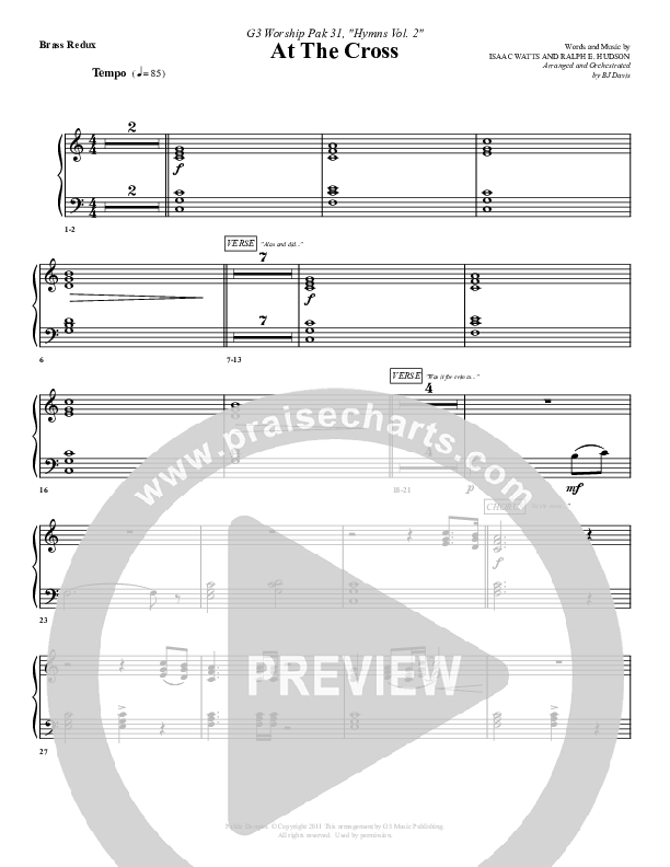 At The Cross Synth Brass (G3 Worship)