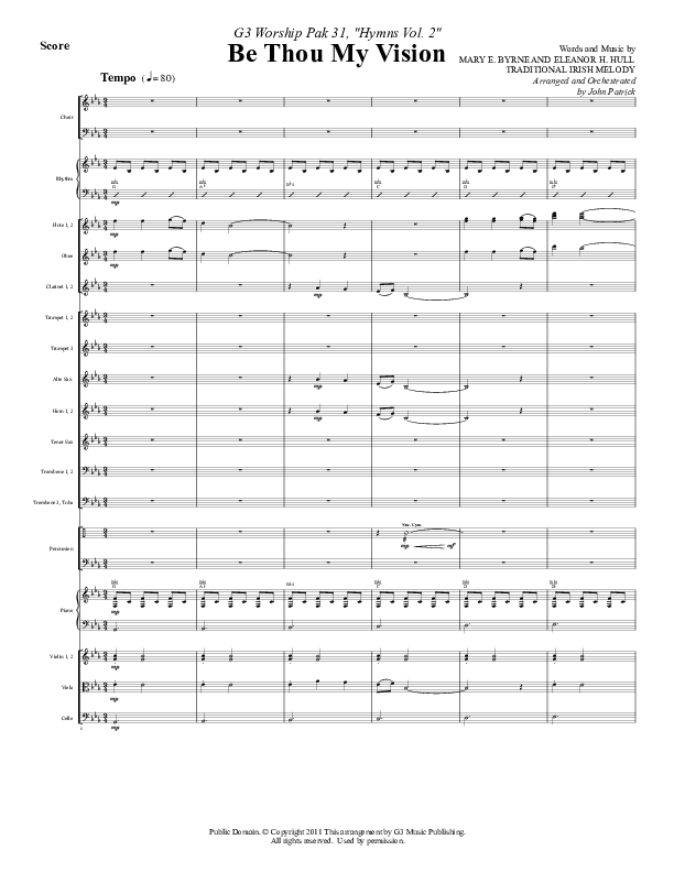 Be Thou My Vision Orchestration (G3 Worship)