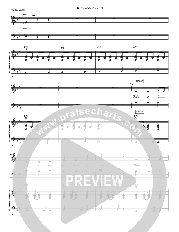 Be Thou My Vision Piano/Vocal (G3 Worship)