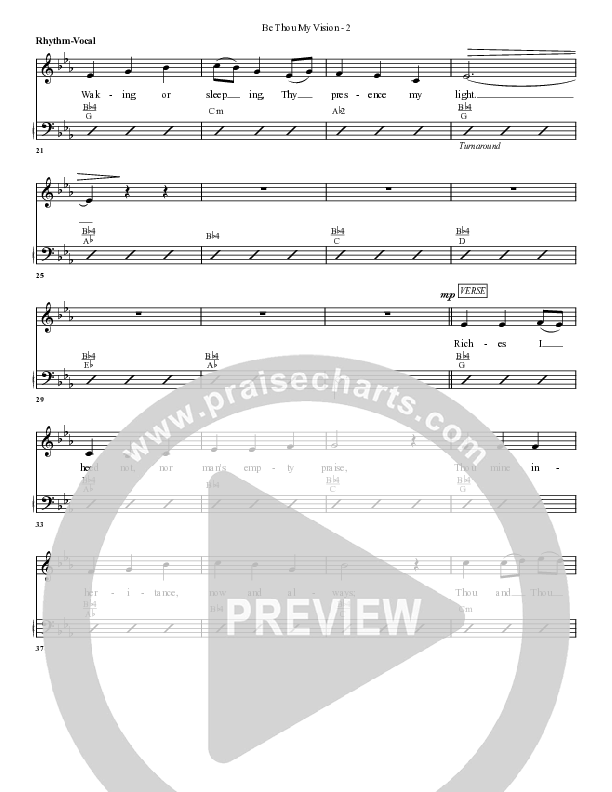 Be Thou My Vision Rhythm/Vocal (G3 Worship)