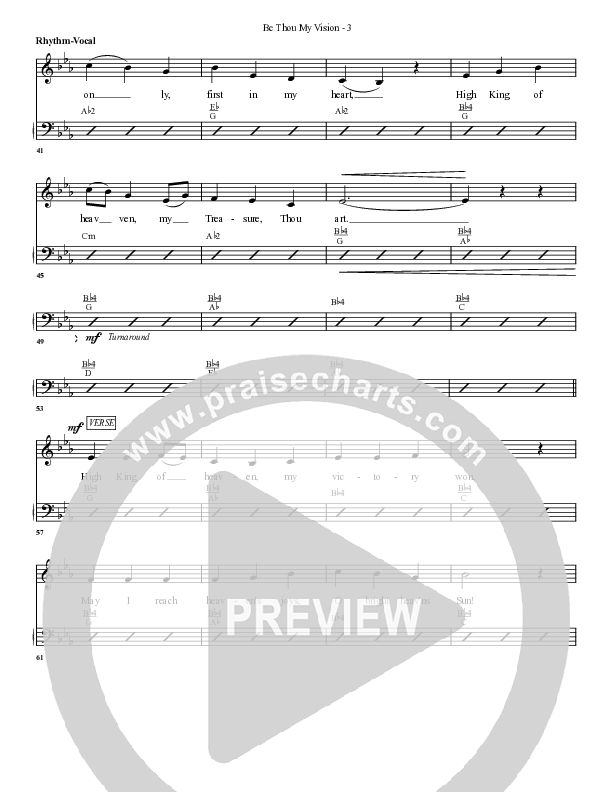 Be Thou My Vision Rhythm/Vocal (G3 Worship)