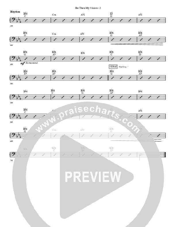 Be Thou My Vision Rhythm Chart (G3 Worship)