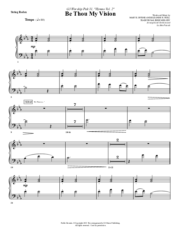 Be Thou My Vision Synth Strings (G3 Worship)