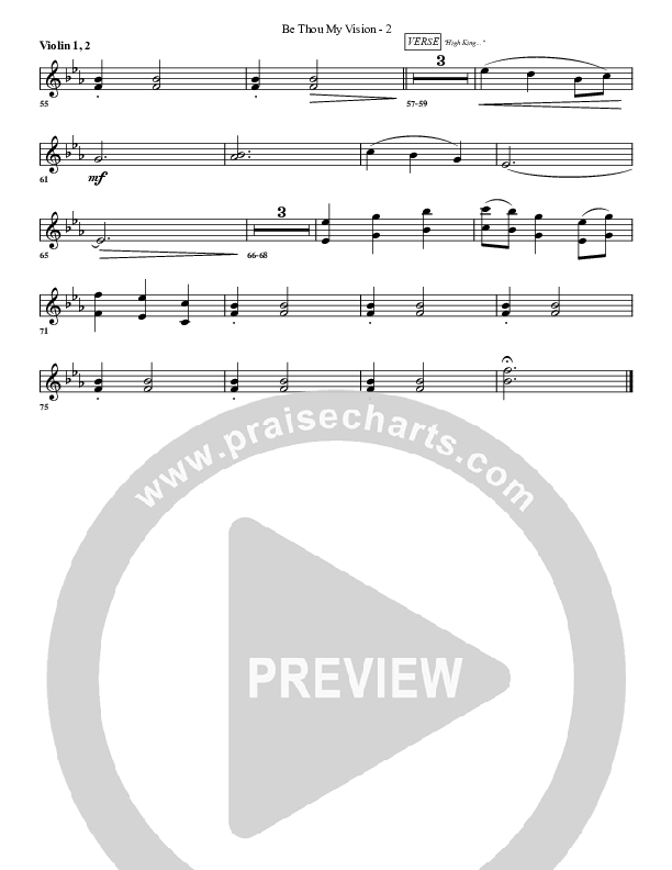Be Thou My Vision Violin 1/2 (G3 Worship)