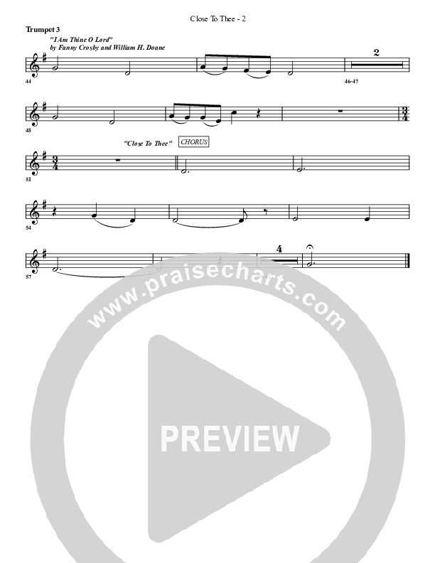 Close To Thee Trumpet 3 (G3 Worship)