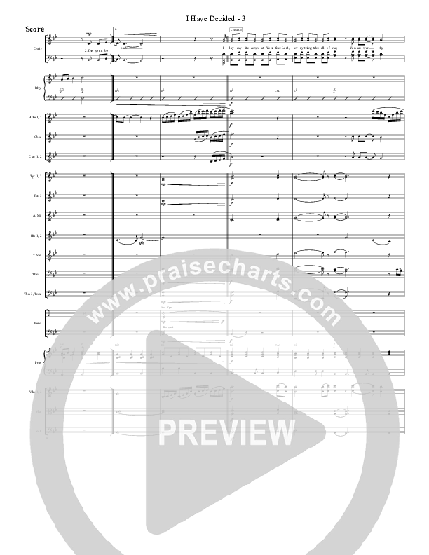 I Have Decided Orchestration (G3 Worship)
