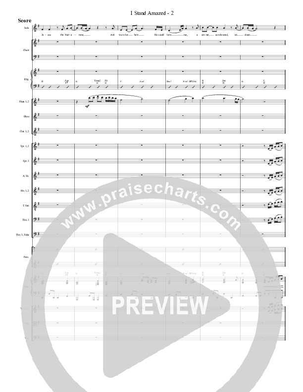 I Stand Amazed Conductor's Score (G3 Worship)