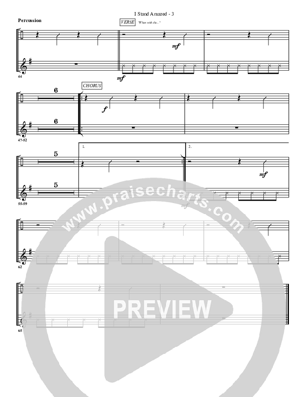 I Stand Amazed Percussion (G3 Worship)