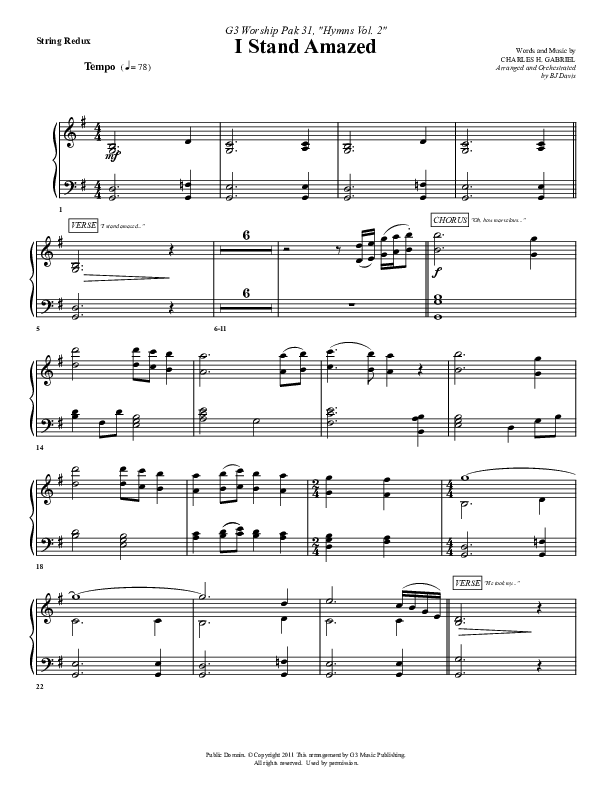 I Stand Amazed Synth Strings (G3 Worship)