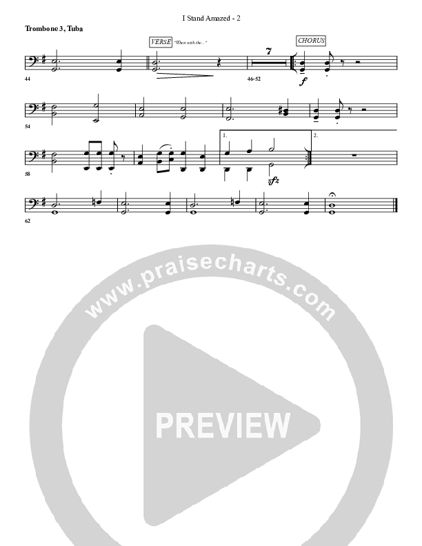 I Stand Amazed Trombone 3/Tuba (G3 Worship)