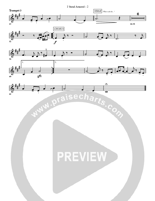 I Stand Amazed Trumpet 3 (G3 Worship)