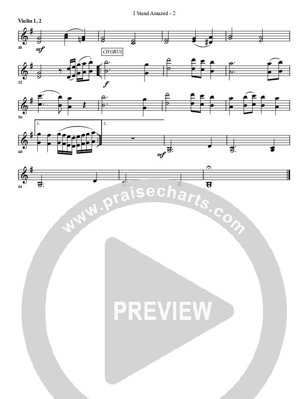 I Stand Amazed Violin 1/2 (G3 Worship)