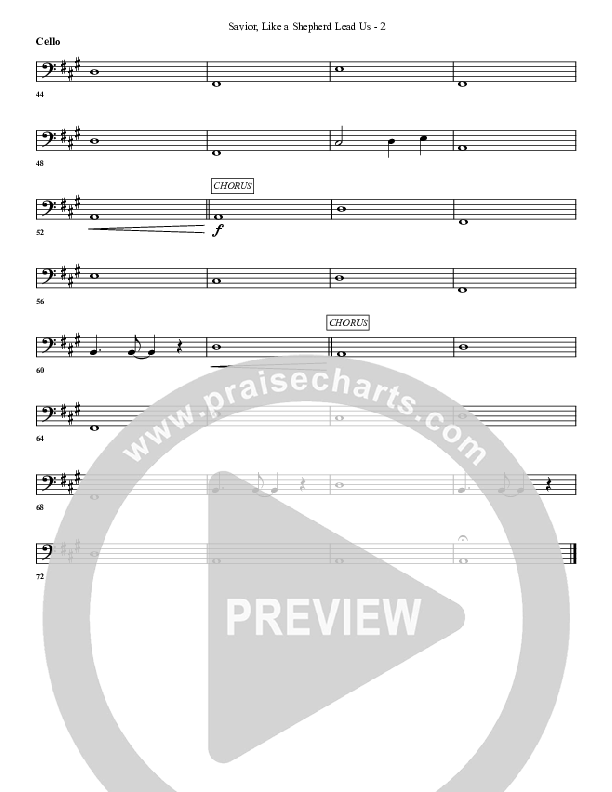 Savior Like A Shepherd Lead Us Cello (G3 Worship)