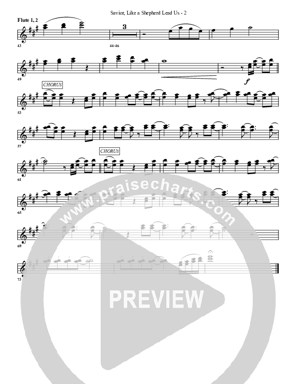 Savior Like A Shepherd Lead Us Flute (G3 Worship)