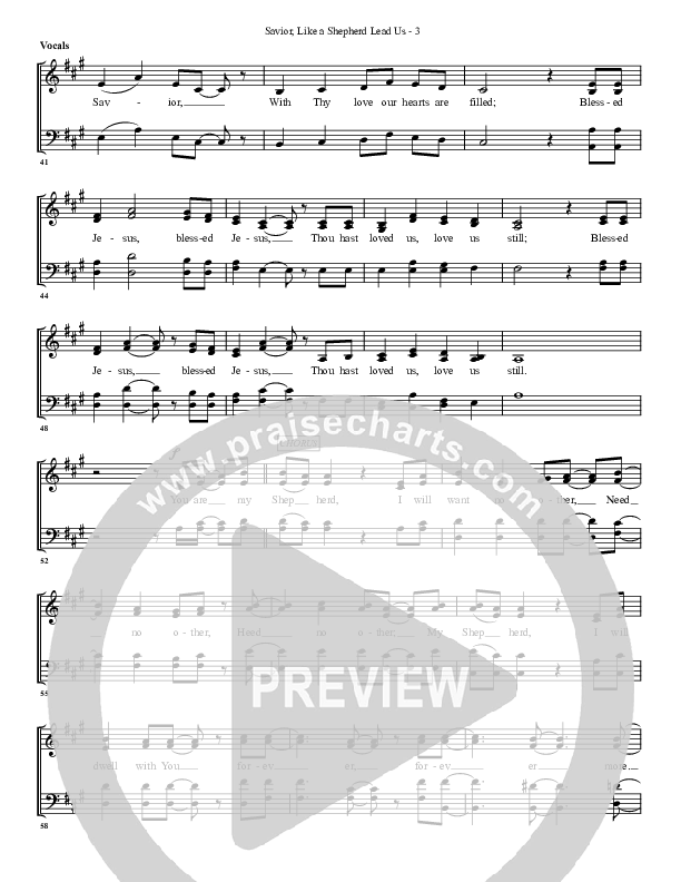Savior Like A Shepherd Lead Us Lead Sheet (G3 Worship)