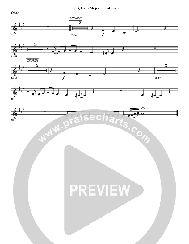Savior Like A Shepherd Lead Us Oboe (G3 Worship)