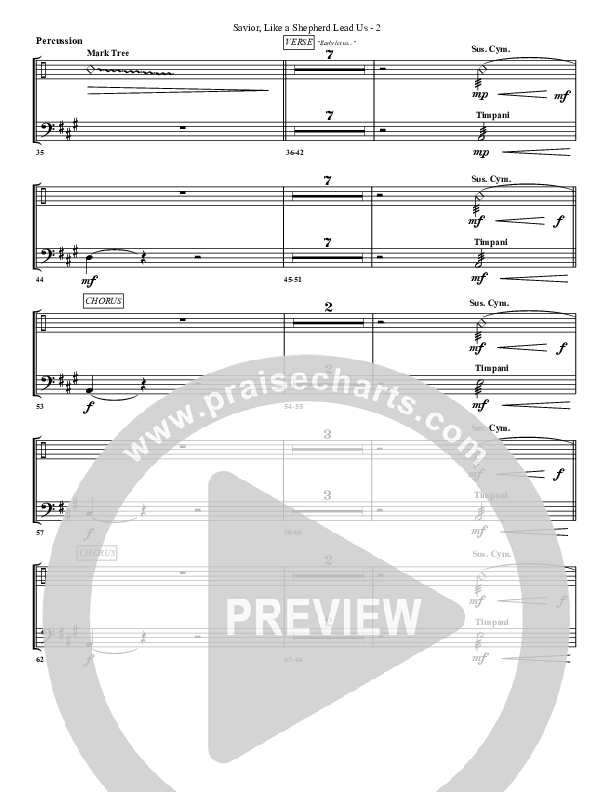 Savior Like A Shepherd Lead Us Percussion (G3 Worship)