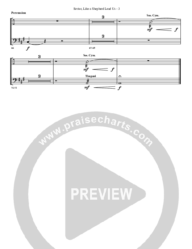 Savior Like A Shepherd Lead Us Percussion (G3 Worship)