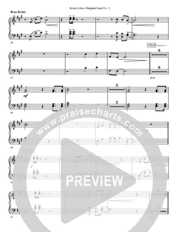 Savior Like A Shepherd Lead Us Synth Brass (G3 Worship)