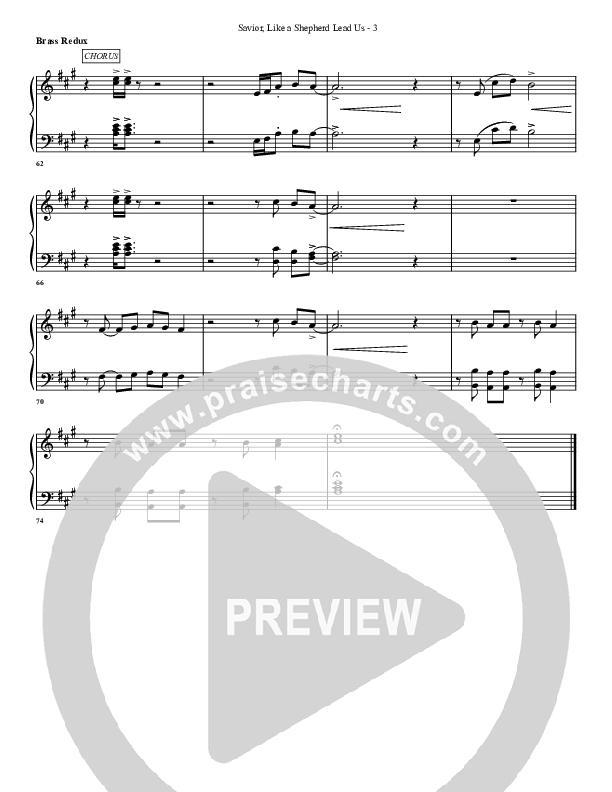 Savior Like A Shepherd Lead Us Synth Brass (G3 Worship)