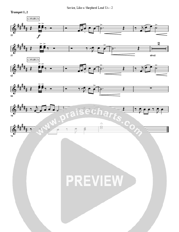 Savior Like A Shepherd Lead Us Trumpet 1,2 (G3 Worship)