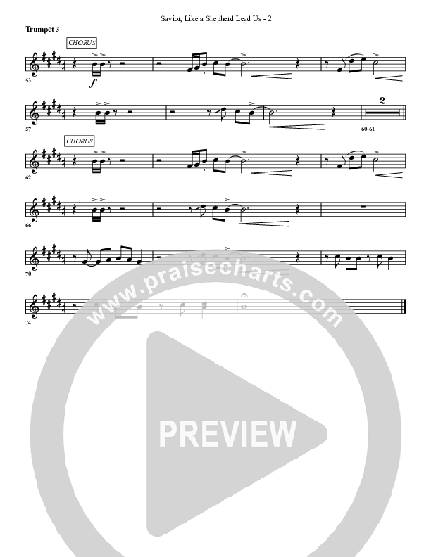 Savior Like A Shepherd Lead Us Trumpet 3 (G3 Worship)
