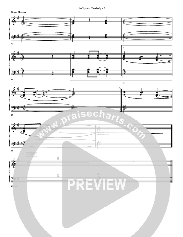 Softly And Tenderly Synth Brass (G3 Worship)