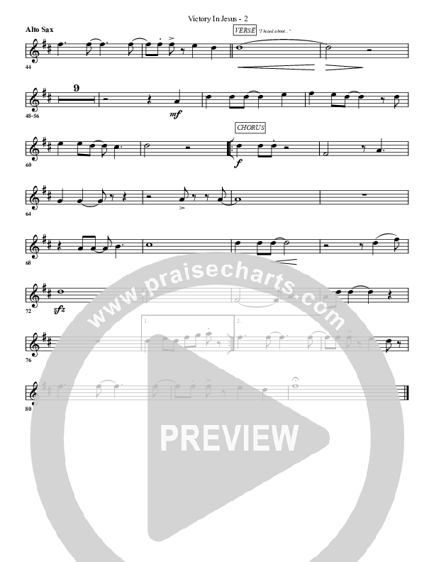 Victory In Jesus Alto Sax (G3 Worship)