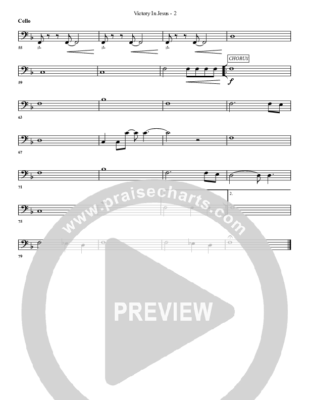 Victory In Jesus Cello (G3 Worship)