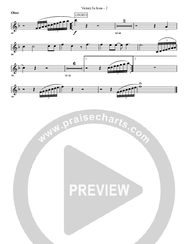 Victory In Jesus Oboe (G3 Worship)