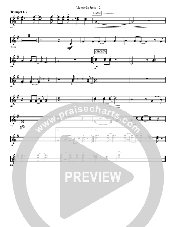 Victory In Jesus Trumpet 1,2 (G3 Worship)