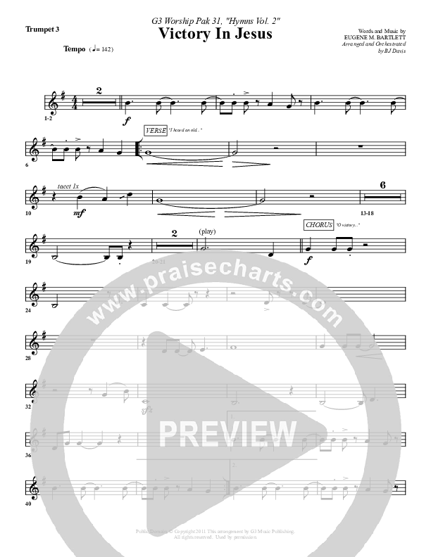 Victory In Jesus Trumpet 3 (G3 Worship)