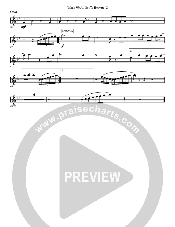 When We All Get To Heaven Oboe (G3 Worship)