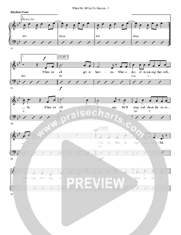 When We All Get To Heaven Rhythm/Vocal (G3 Worship)