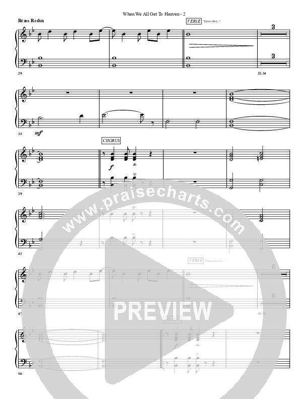 When We All Get To Heaven Synth Brass (G3 Worship)