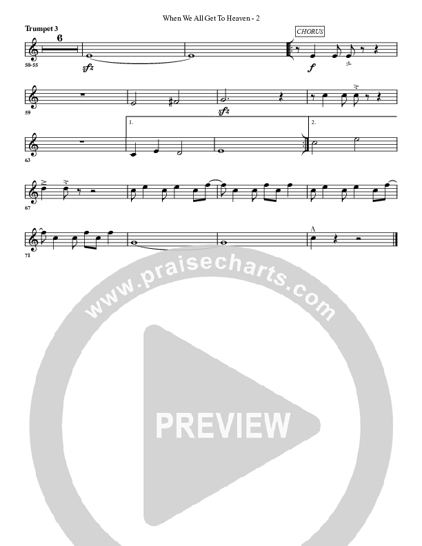 When We All Get To Heaven Trumpet 3 (G3 Worship)